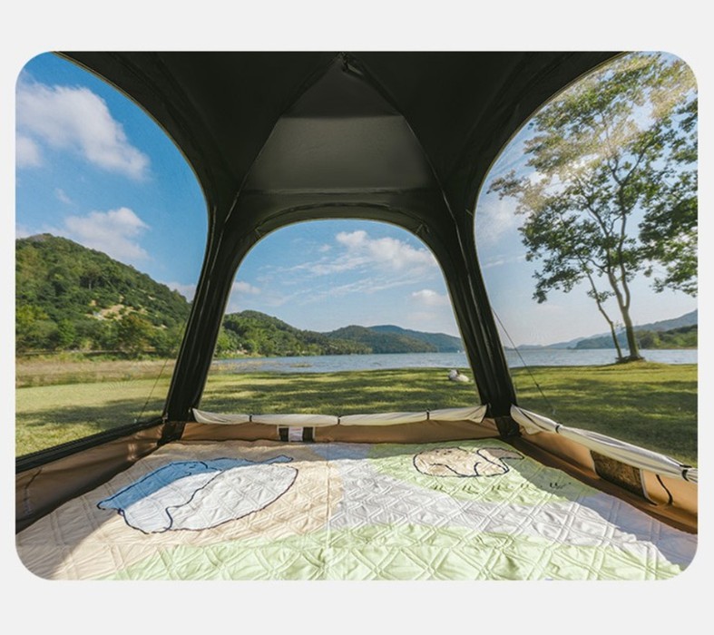 Палатка четырехместная автоматическая Naturehike Ango CNK2550WS010, коричневая Фото 3